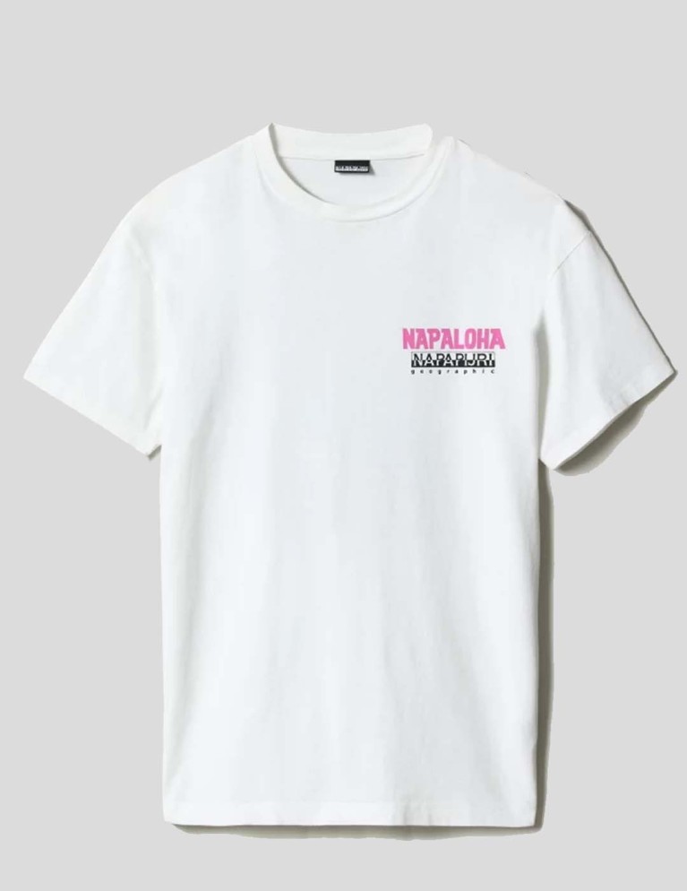 T-shirt NAPAPIJRI alhoa graphic tee f4n white